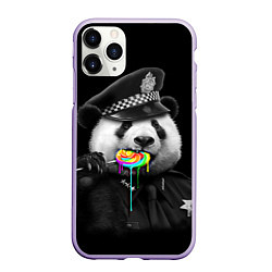 Чехол iPhone 11 Pro матовый Панда с карамелью