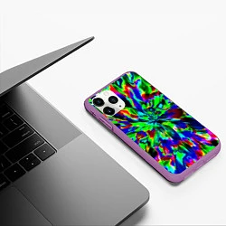 Чехол iPhone 11 Pro матовый Оксид красок, цвет: 3D-фиолетовый — фото 2