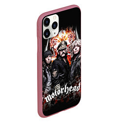 Чехол iPhone 11 Pro матовый Motorhead Band, цвет: 3D-малиновый — фото 2