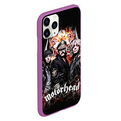 Чехол iPhone 11 Pro матовый Motorhead Band, цвет: 3D-фиолетовый — фото 2