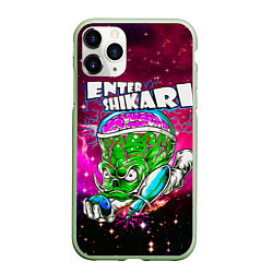 Чехол iPhone 11 Pro матовый Enter Shikari: Acid Space, цвет: 3D-салатовый