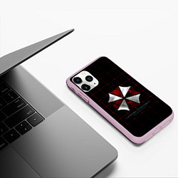 Чехол iPhone 11 Pro матовый Umbrella Corporation - 2, цвет: 3D-розовый — фото 2