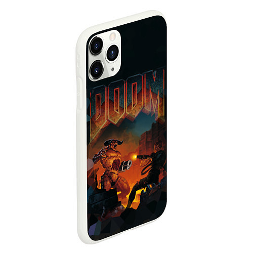 Чехол iPhone 11 Pro матовый DOOM: Wars / 3D-Белый – фото 2