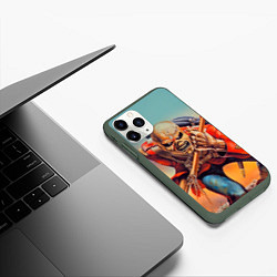 Чехол iPhone 11 Pro матовый Iron Maiden: Crash arrow, цвет: 3D-темно-зеленый — фото 2