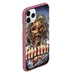 Чехол iPhone 11 Pro матовый Iron Maiden: Maidenfc, цвет: 3D-малиновый — фото 2