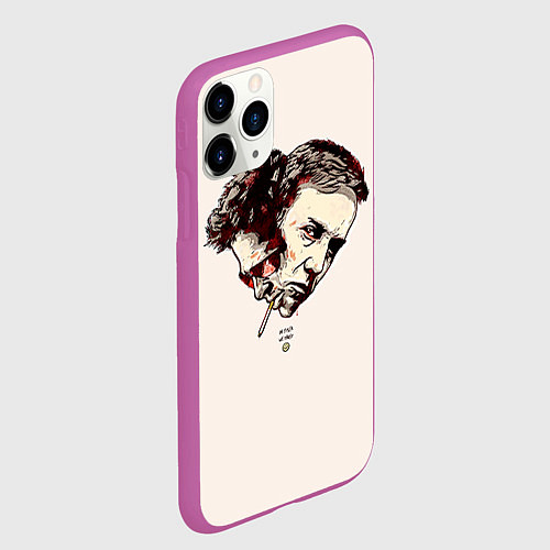 Чехол iPhone 11 Pro матовый Fight Club: Friends / 3D-Фиолетовый – фото 2