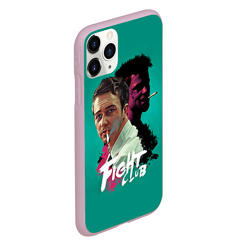 Чехол iPhone 11 Pro матовый Fight Club Stories / 3D-Розовый – фото 2