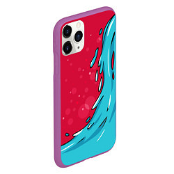 Чехол iPhone 11 Pro матовый Water Elemental, цвет: 3D-фиолетовый — фото 2