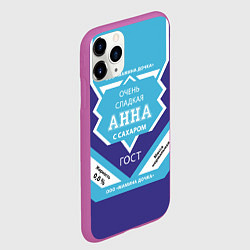 Чехол iPhone 11 Pro матовый Сладкая Анна, цвет: 3D-фиолетовый — фото 2