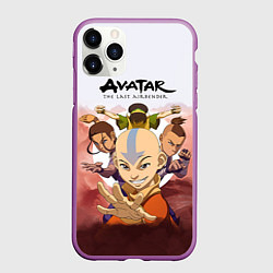 Чехол iPhone 11 Pro матовый Avatar: The last airbender, цвет: 3D-фиолетовый
