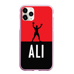 Чехол iPhone 11 Pro матовый Ali Boxing, цвет: 3D-розовый