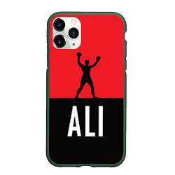 Чехол iPhone 11 Pro матовый Ali Boxing, цвет: 3D-темно-зеленый