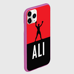 Чехол iPhone 11 Pro матовый Ali Boxing, цвет: 3D-фиолетовый — фото 2