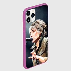 Чехол iPhone 11 Pro матовый Земфира поет, цвет: 3D-фиолетовый — фото 2