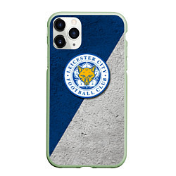 Чехол iPhone 11 Pro матовый Leicester City FC, цвет: 3D-салатовый