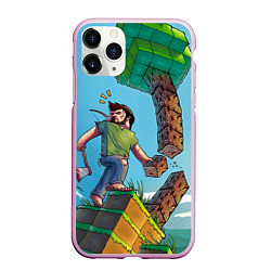 Чехол iPhone 11 Pro матовый Minecraft Woodcutter