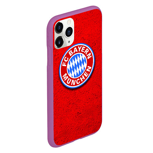 Чехол iPhone 11 Pro матовый Bayern FC / 3D-Фиолетовый – фото 2