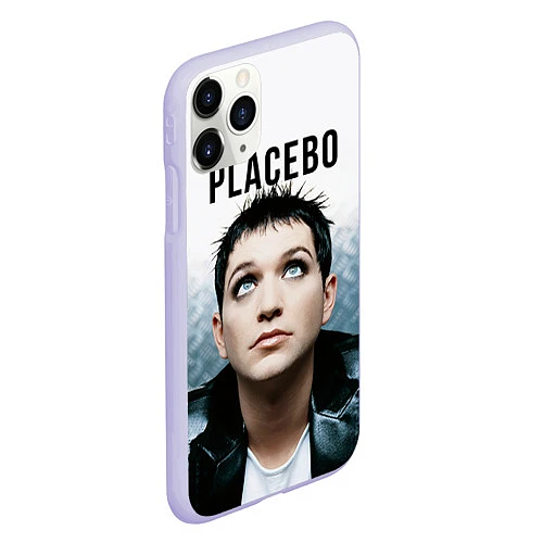 Чехол iPhone 11 Pro матовый Placebo: Brian Molko / 3D-Светло-сиреневый – фото 2