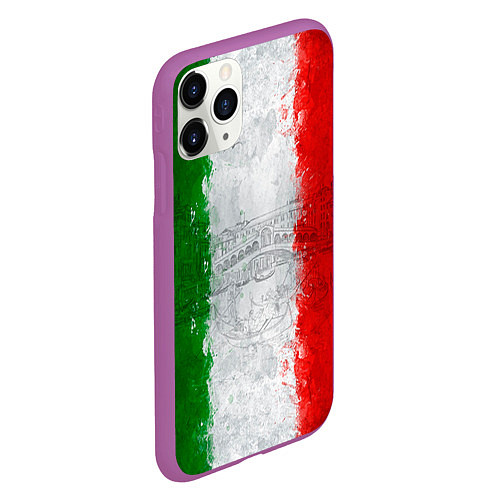 Чехол iPhone 11 Pro матовый Italian / 3D-Фиолетовый – фото 2