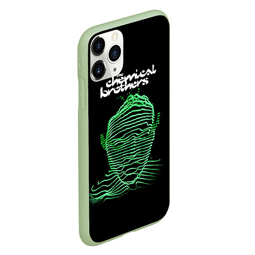 Чехол iPhone 11 Pro матовый Chemical Brothers: Acid lines / 3D-Салатовый – фото 2