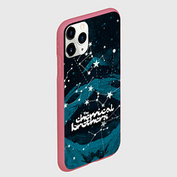 Чехол iPhone 11 Pro матовый Chemical Brothers: Space, цвет: 3D-малиновый — фото 2