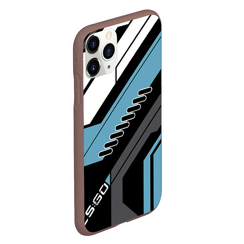 Чехол iPhone 11 Pro матовый CS:GO Vulcan Style / 3D-Коричневый – фото 2