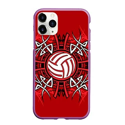 Чехол iPhone 11 Pro матовый Волейбол 34
