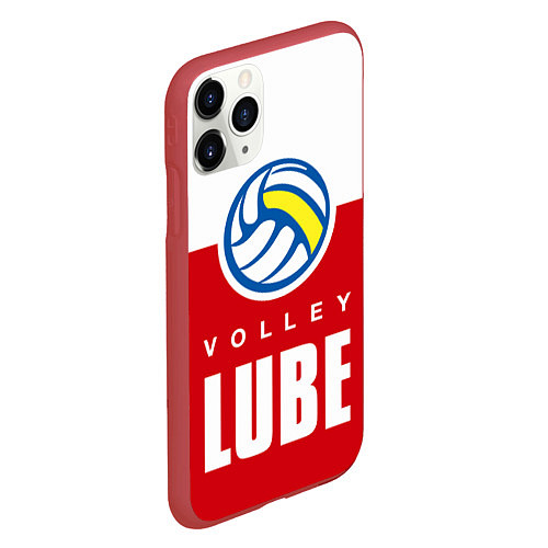 Чехол iPhone 11 Pro матовый Волейбол 62 / 3D-Красный – фото 2