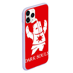 Чехол iPhone 11 Pro матовый Dark Souls, цвет: 3D-светло-сиреневый — фото 2