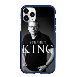 Чехол iPhone 11 Pro матовый Стивен Кинг, цвет: 3D-тёмно-синий
