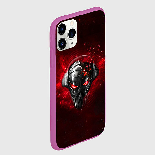 Чехол iPhone 11 Pro матовый Pirate Station: Blood Face / 3D-Фиолетовый – фото 2