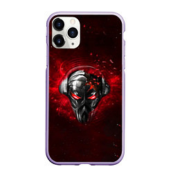 Чехол iPhone 11 Pro матовый Pirate Station: Blood Face, цвет: 3D-светло-сиреневый