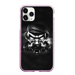 Чехол iPhone 11 Pro матовый Pirate Station: Dark Side, цвет: 3D-розовый