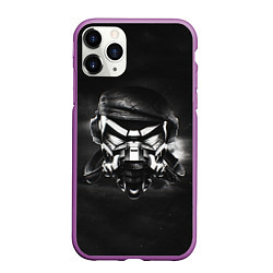 Чехол iPhone 11 Pro матовый Pirate Station: Dark Side, цвет: 3D-фиолетовый