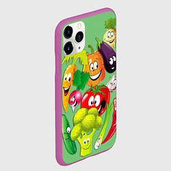 Чехол iPhone 11 Pro матовый Правильное питание, цвет: 3D-фиолетовый — фото 2