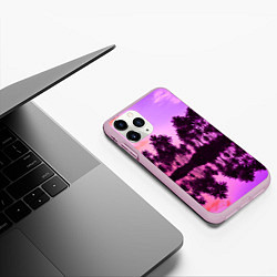 Чехол iPhone 11 Pro матовый Hawaii dream, цвет: 3D-розовый — фото 2