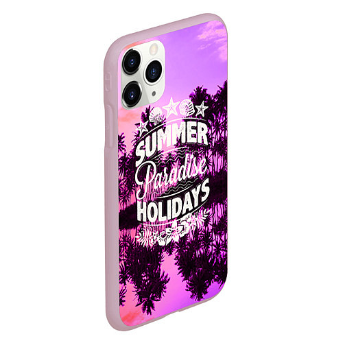 Чехол iPhone 11 Pro матовый Hawaii dream 2 / 3D-Розовый – фото 2