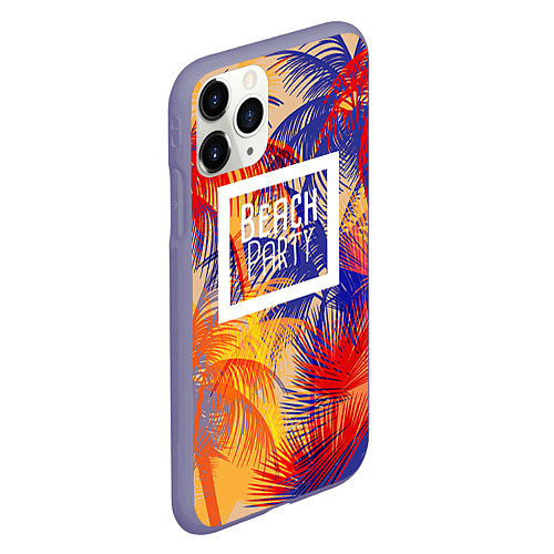 Чехол iPhone 11 Pro матовый Beach Party / 3D-Серый – фото 2