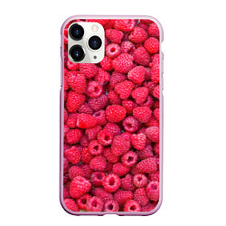 Чехол iPhone 11 Pro матовый Малинки, цвет: 3D-розовый