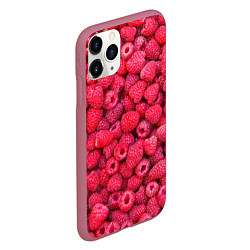 Чехол iPhone 11 Pro матовый Малинки, цвет: 3D-малиновый — фото 2
