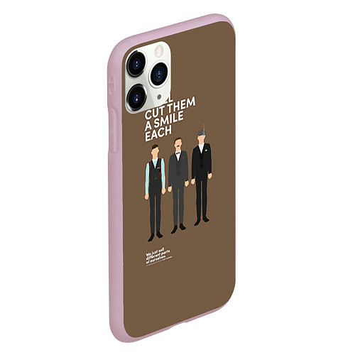 Чехол iPhone 11 Pro матовый We'll cut them a smile each / 3D-Розовый – фото 2