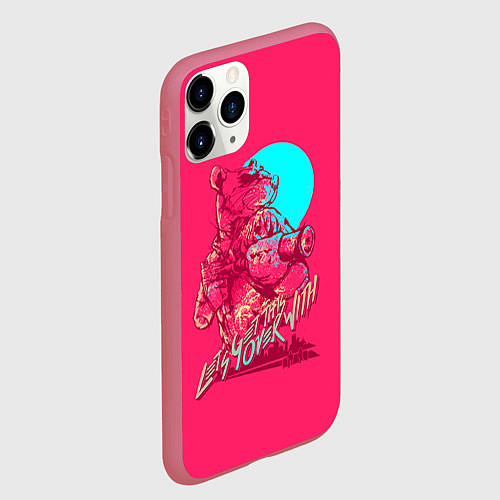 Чехол iPhone 11 Pro матовый Let's get this over with / 3D-Малиновый – фото 2