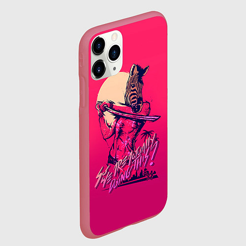 Чехол iPhone 11 Pro матовый So we are actually doing this? / 3D-Малиновый – фото 2