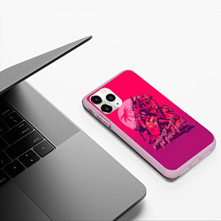 Чехол iPhone 11 Pro матовый Somebody call an ambulance, цвет: 3D-розовый — фото 2