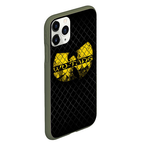 Чехол iPhone 11 Pro матовый Wu-Tang Clan: Grid / 3D-Темно-зеленый – фото 2