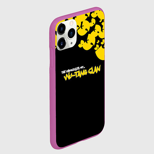 Чехол iPhone 11 Pro матовый Wu-Tang clan: The chronicles / 3D-Фиолетовый – фото 2