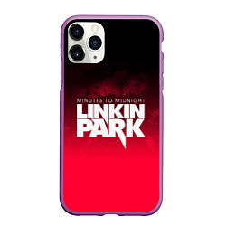 Чехол iPhone 11 Pro матовый Linkin Park: Minutes to midnight, цвет: 3D-фиолетовый