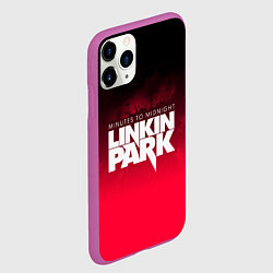 Чехол iPhone 11 Pro матовый Linkin Park: Minutes to midnight, цвет: 3D-фиолетовый — фото 2