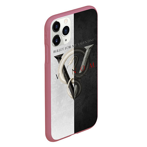 Чехол iPhone 11 Pro матовый BFMV: Venom Duo / 3D-Малиновый – фото 2