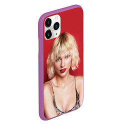 Чехол iPhone 11 Pro матовый Taylor Swift, цвет: 3D-фиолетовый — фото 2